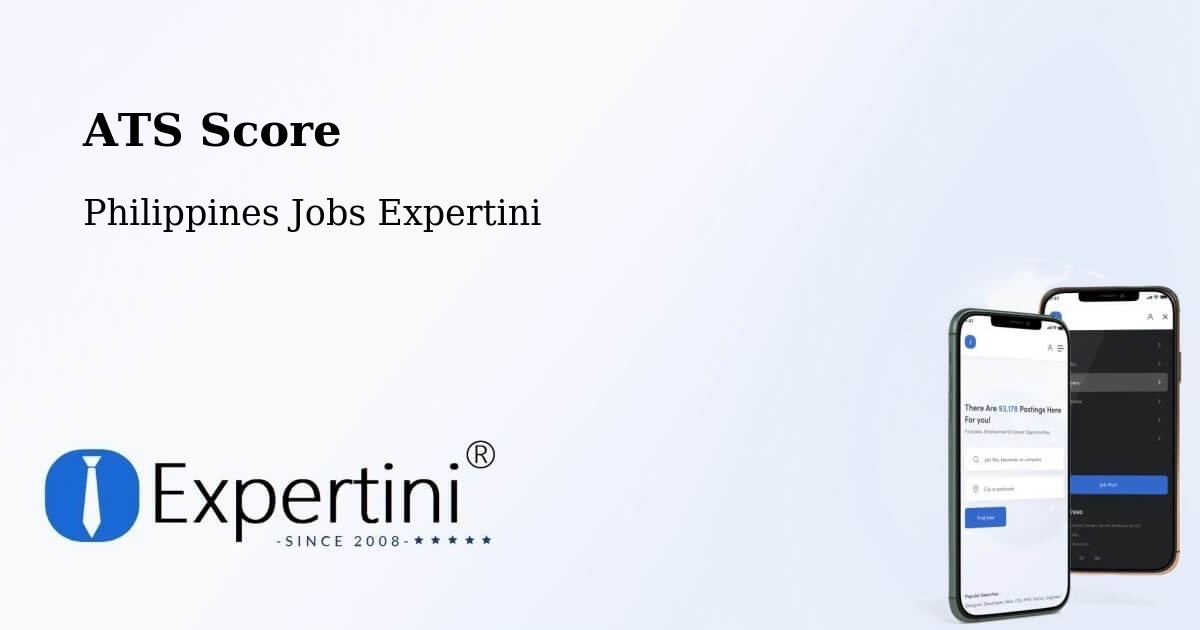 Resume ATS Score & Job Description Match Tool – Gammad - Philippines Jobs Expertini
