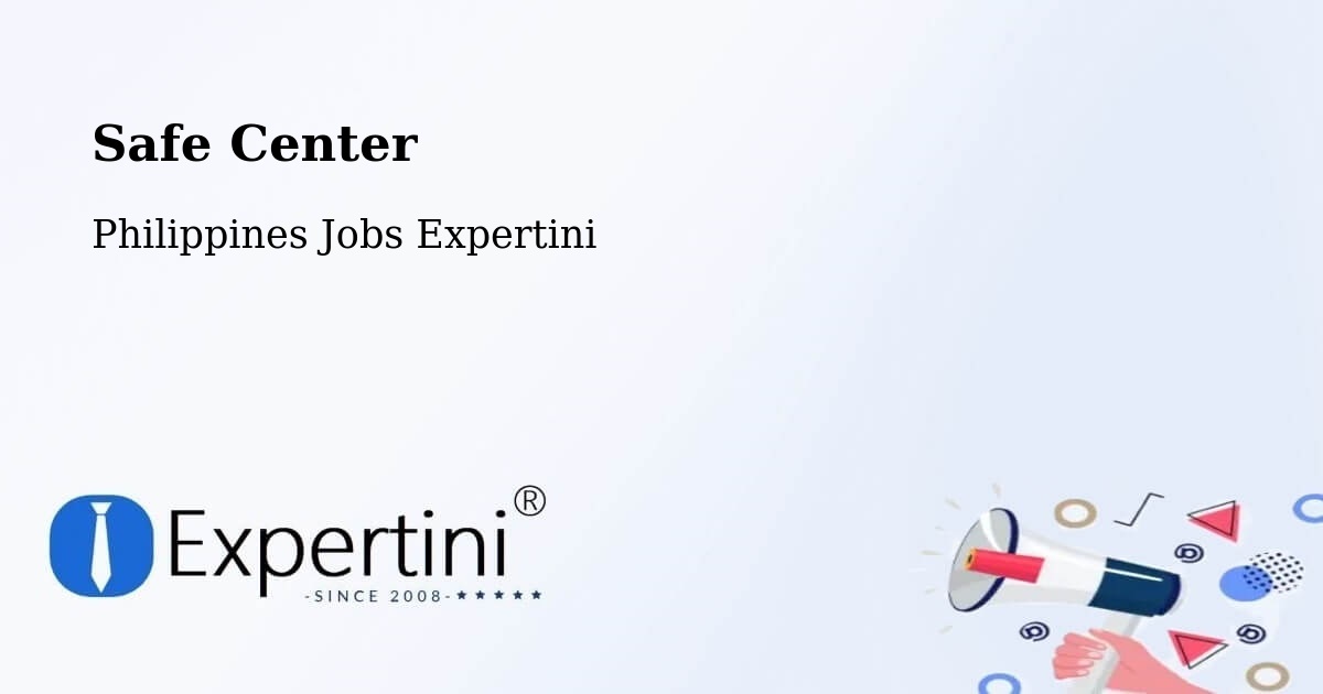 Safety Center – Gammad - Philippines Jobs Expertini